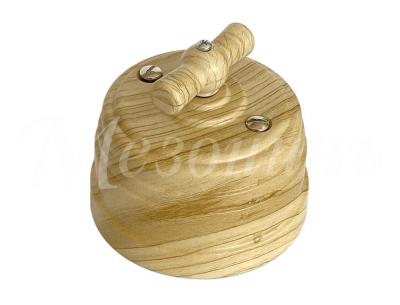 Ретро выключатель Мезонин, коллекция Усадьба, поворотный, пластик, сосна