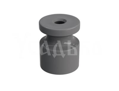 Ретро изолятор Мезонин, коллекция Усадьба, пластик, D20х24мм, серый