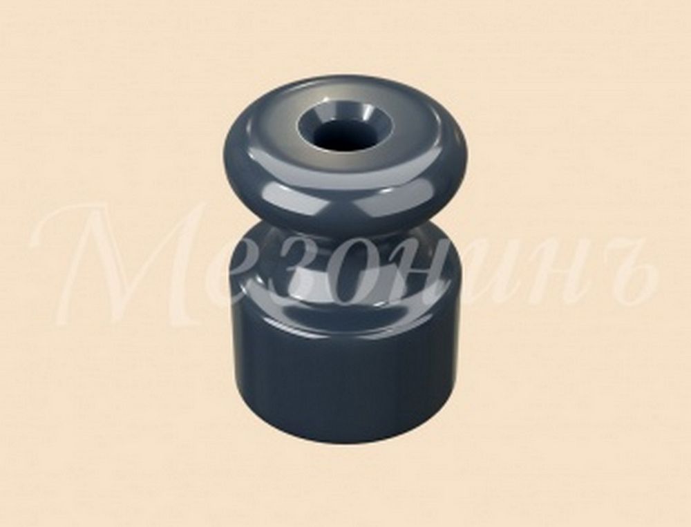 Качественная картинка Ретро изолятор Мезонин, фарфор, коллекция Новая Голландия, D18,5x24мм, цвет Серая гавань