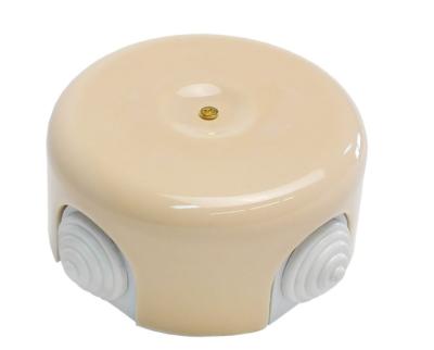 Ретро коробка распределительная Sun Lumen, размер D78, керамика, слоновая кость