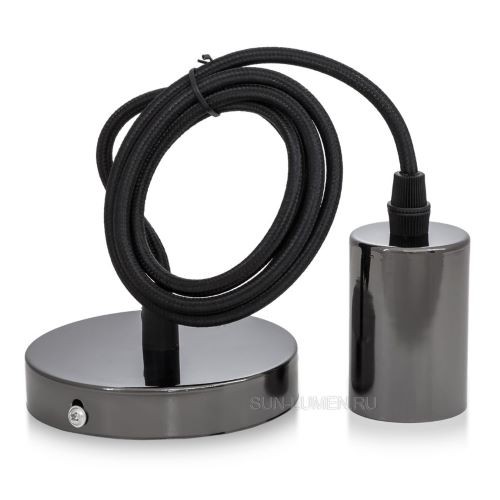 Качественная картинка Подвес потолочный Sun Lumen, E27, длина 70, цвет графит (арт. 058-360)