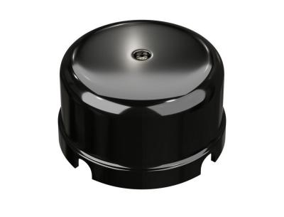 Ретро коробка распределительная Мезонин, коллекция Усадьба, D80, пластик, черный