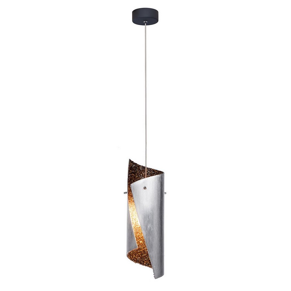 Качественная картинка LOFT IT Подвесные светильники  1x40 Вт Цоколь G9 D 90 H 280-1500 серебро/дымчатый золотой