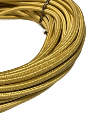 Ретро провод декоративный круглый Мезонин, 2х0,75, песочное золото