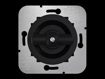 Ретро выключатель Мезонин, серия Лахта, Оптима, пластик, скрытый монтаж, антрацит