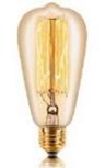 Качественная картинка Лампочка Эдисона Sun Lumen, UNIEL, ST64 F2 60W E27, Цвет Золотой