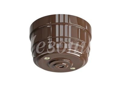 Корпус розетки потолочной Мезонин, коллекция Усадьба, D80, пластик, подъем.рамка, какао