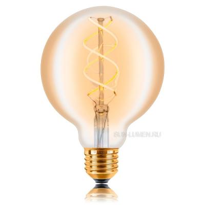 Лампочка LED Sun Lumen, E27 (60W), золотая, арт. 057-363