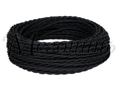 Ретро провод витой Мезонин, черный