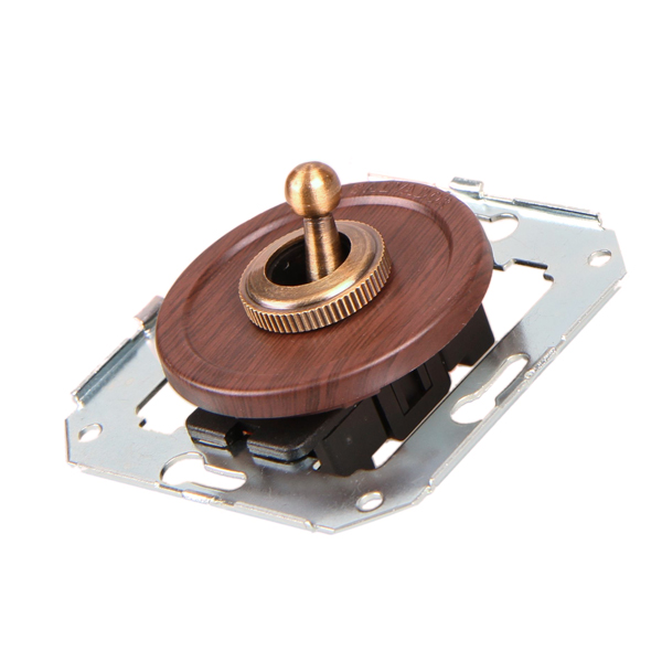 Ретро выключатель Salvador, фарфор, внутренний монтаж, тумблер, вишня Ретро выключатель Salvador, фарфор, внутренний монтаж, тумблер, вишня