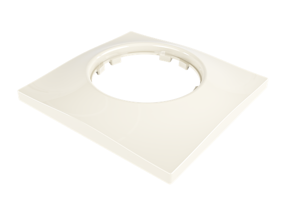 Ретро рамка Мезонин, серия Лахта, коллекция Геометрика, пластик, волна, внутр. монтаж, слон.кость