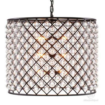 Дизайнерский светильник Sun Lumen, металл Т3,0мм, черная краска, Е14/12 шт, 364 хруст.прозр.шаров