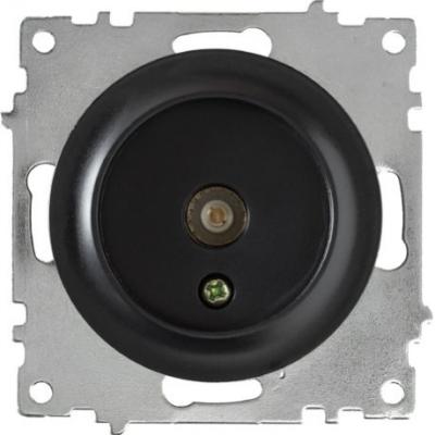 Розетка антенная TV, цвет чёрный Розетка антенная TV, цвет чёрный