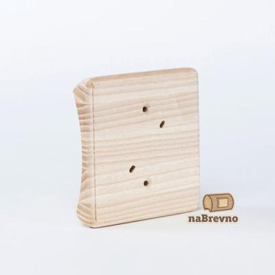 Ретро накладка на бревно naBrevno, серия Квадрат, 100*100 мм, квадрат, ясень