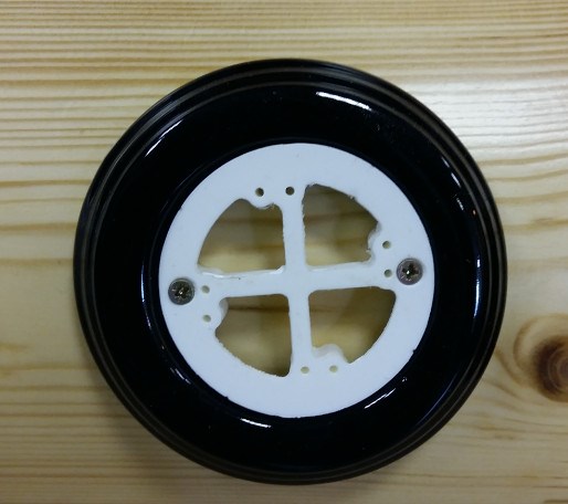 Ретро накладка на бревно Interior Electric, керамика, черный