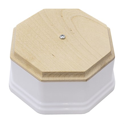 Качественная картинка Ретро коробка распределительная Salvador, пластик, фигурная некрашенная рамка, D100, белая
