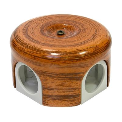 Ретро распределительная коробка Lindas, керамика, орех