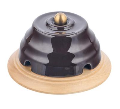 Ретро коробка распределительная Interior Electric, серия "Астория", керамика, шоколад