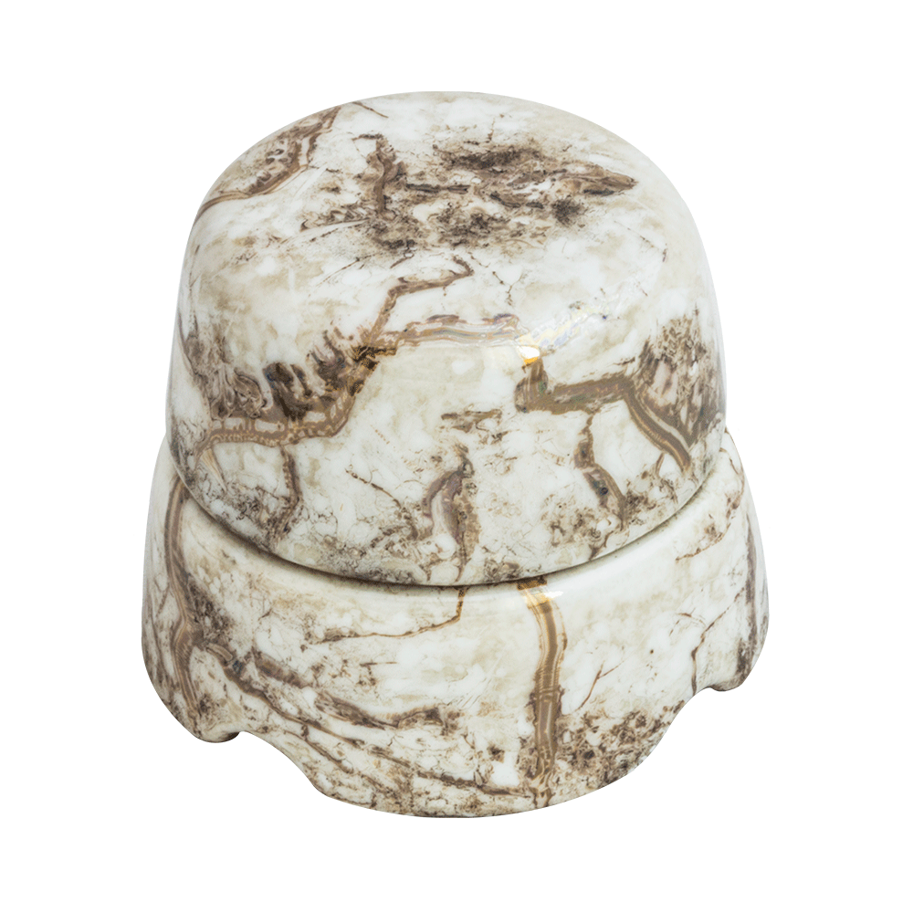 Ретро коробка распределительная Salvador, фарфор, коллекция "Мрамор"