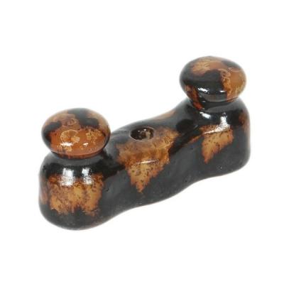 Изолятор двойной Salvador, фарфор, экзотик с шурупом