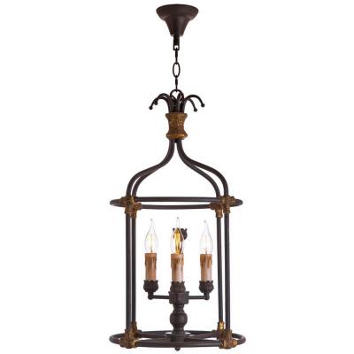 LOFT133 Люстры Подвесные люстры 3x40 Вт Цоколь E14 H 687 D341 Металлическая арматура цвета бронзы