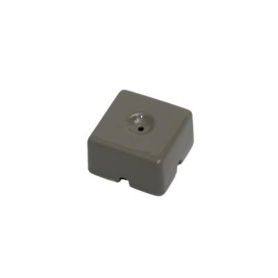 Ретро распределительная коробка Interior Electric, серия "КРОМ", керамика, D77, серый