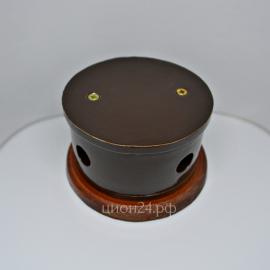 Ретро распределительная коробка ЦИОН, D 80, коричневый