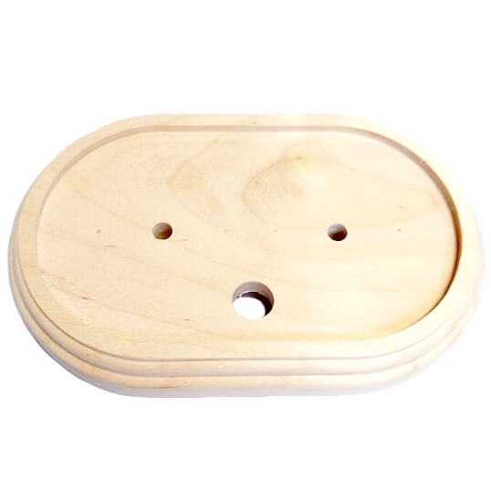 Качественная картинка Ретро подложка Interior Electric для двухместной розетки "Арбат", дерево, без отделки