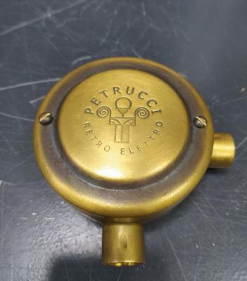Ретро коробка распределительная Petrucci, "бронза" с муфтами 90 градусов