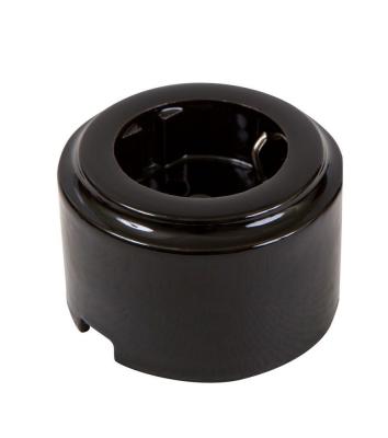 Ретро розетка Мезонин, серия CILINDRO, коллекция Новая Голландия, черный Ретро розетка Мезонин, серия CILINDRO, коллекция Новая Голландия, черный