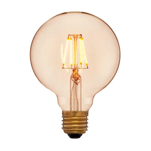 Качественная картинка Лампочка LED Sun Lumen, E27 (4W), прозрачная, арт. 056-779а