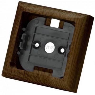 Ретро рамка Villaris, Empty, дуб, квадратная, наружный монтаж, темный дуб