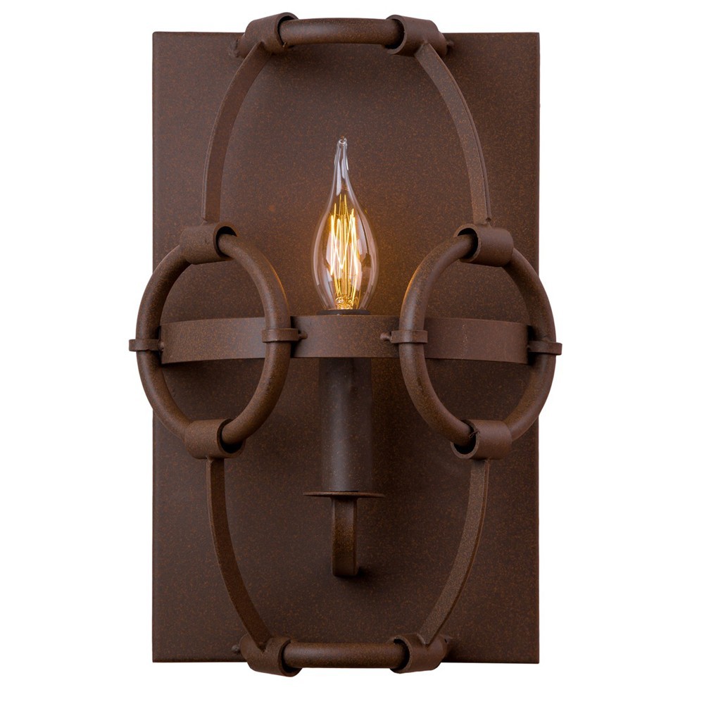 Качественная картинка LOFT134 Бра  1x60 Вт Цоколь E14 H 330 W 200 Выступ 150 Металлическая арматура цвета красной бронзы