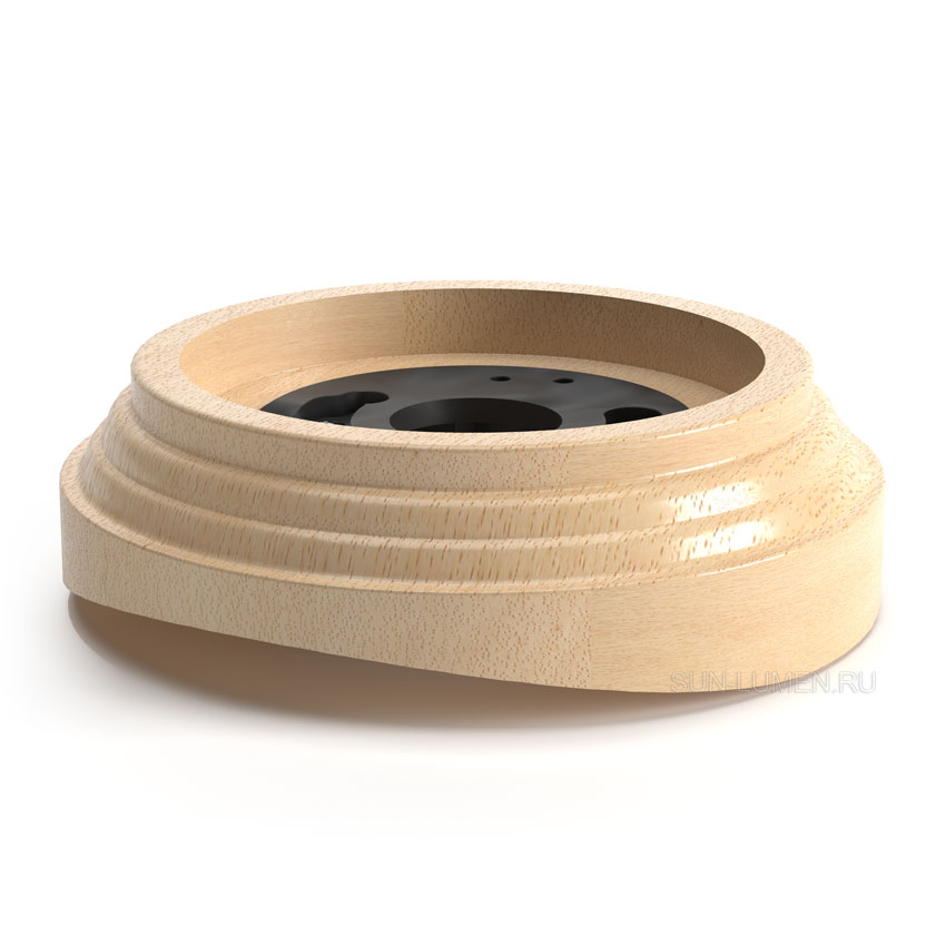 Ретро рамка на бревно Sun Lumen, 200-240 мм, дерево, наруж.монтаж, пластик.фиксатор, натур.дерево