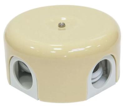 Корпус ретро коробки распределительной Sun Lumen, размер D78, керамика, слоновая кость