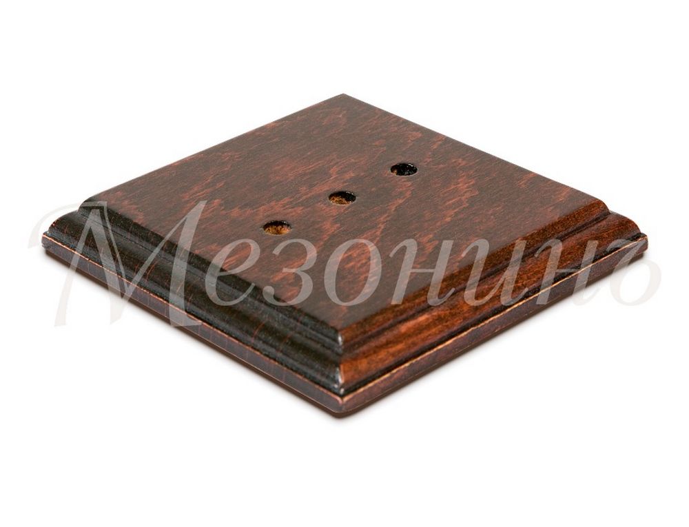Ретро подложка Мезонин, коллекция Престиж, дерево, квадратная, красное дерево
