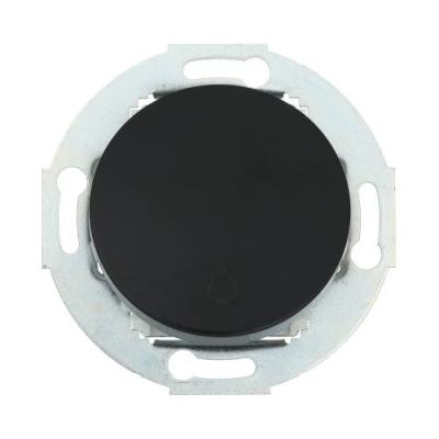 Выключатель-кнопка LKstudio клавишный, серия Vintage, внутренний монтаж, пластик, черный