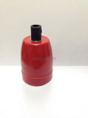 Патрон E27 Interior Electric, керамика, красный