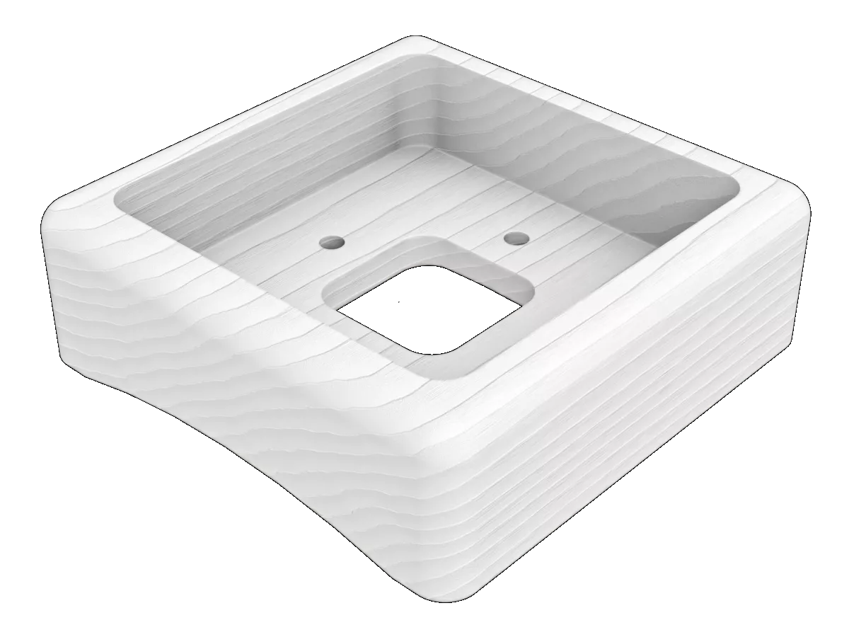 Ретро рамка на бревно Мезонин, коллекция "Бланка", цвет белый