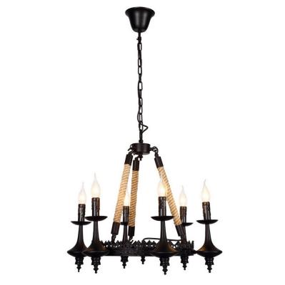 LOFT IT Люстры Подвесные люстры 6x40 Вт Цоколь E14 D 530 H 550 Металлическая арматура, цвет - черный LOFT IT Люстры Подвесные люстры 6x40 Вт Цоколь E14 D 530 H 550 Металлическая арматура, цвет - черный