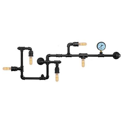 LOFT IT Бра  5x60 Вт Цоколь E27 L1400 W530 Металлическая арматура матового черного цвета