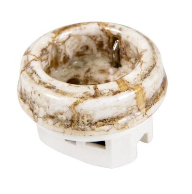 Ретро розетка электрическая Мезонин, Царское село, фарфор, без подъем.рамки, дворцовый мрамор