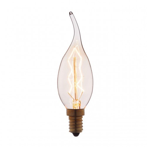 Качественная картинка Лампочка Эдисона Лофт IT Свеча на ветру, E14, 60W, прозрачная