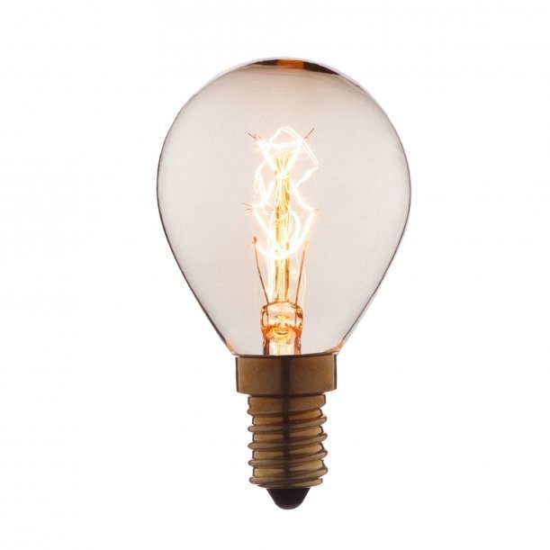 Качественная картинка Лампочка Эдисона Лофт IT Шар, E14, 25W, прозрачная