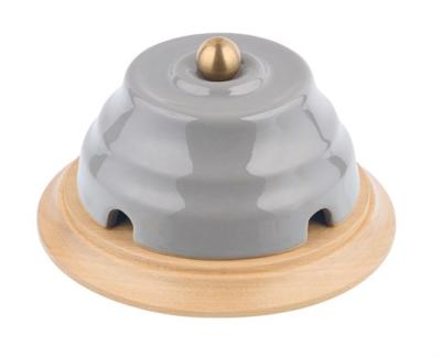 Ретро коробка распределительная Interior Electric, серия "Астория", керамика, серый