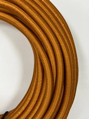 Ретро провод декоративный круглый Villaris 2x0,75, бронзовый