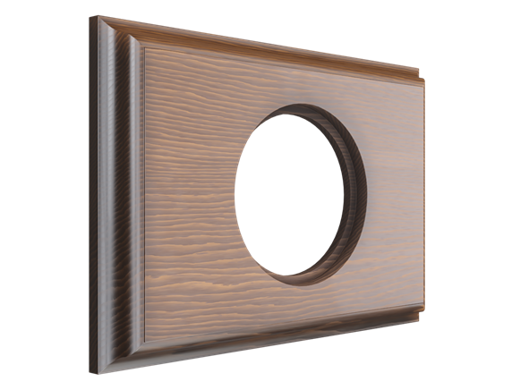 Ретро рамка Мезонин, серия Лахта, СенатЪ, дерево, прямоугольная, скрытый монтаж, темный дуб