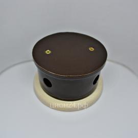 Ретро распределительная коробка ЦИОН, D 80, коричневый