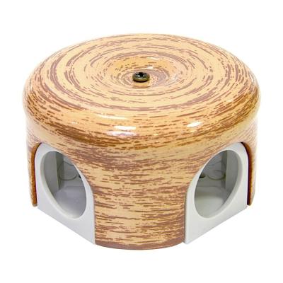 Ретро распределительная коробка Lindas, керамика, кедр