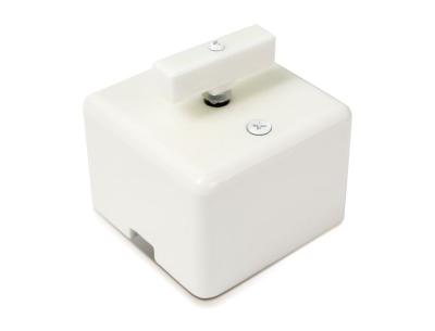 Ретро выключатель Мезонин, фарфор, коллекция Quadra, белый